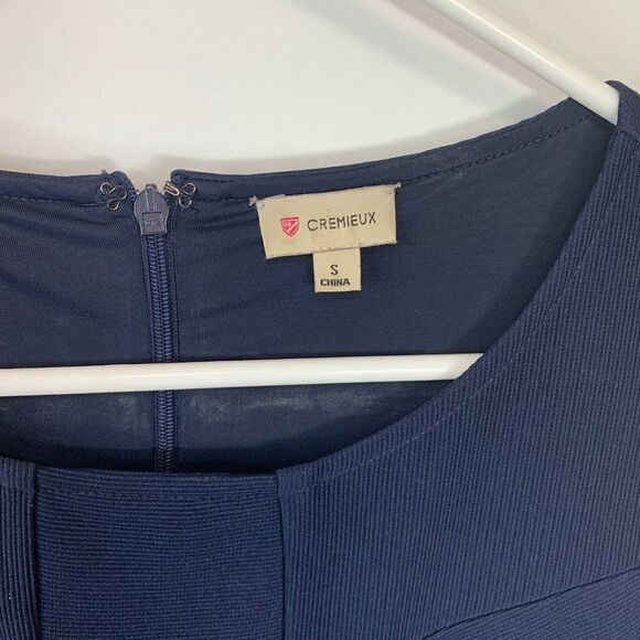 Cremieux Navy Sleeveless A Line Midi Dress - Picture 3 of 5